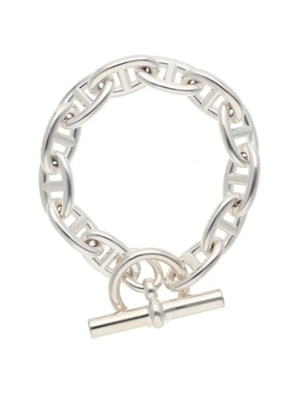 Hermes Chaine D'ancre GM Silver Bracelet